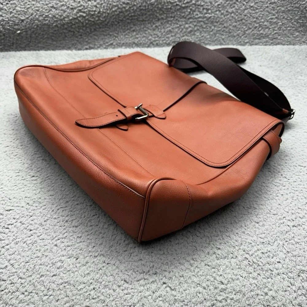 Genuine Coach F23204 Hudson Messenger Tote Terracotta 2 Way Leather Shoulder Bag